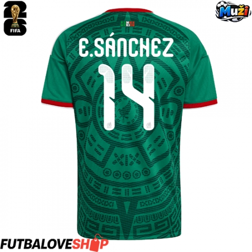 Dres Mexiko Erick Sanchez #14 Domáci MS 2026 Krátky Rukáv
